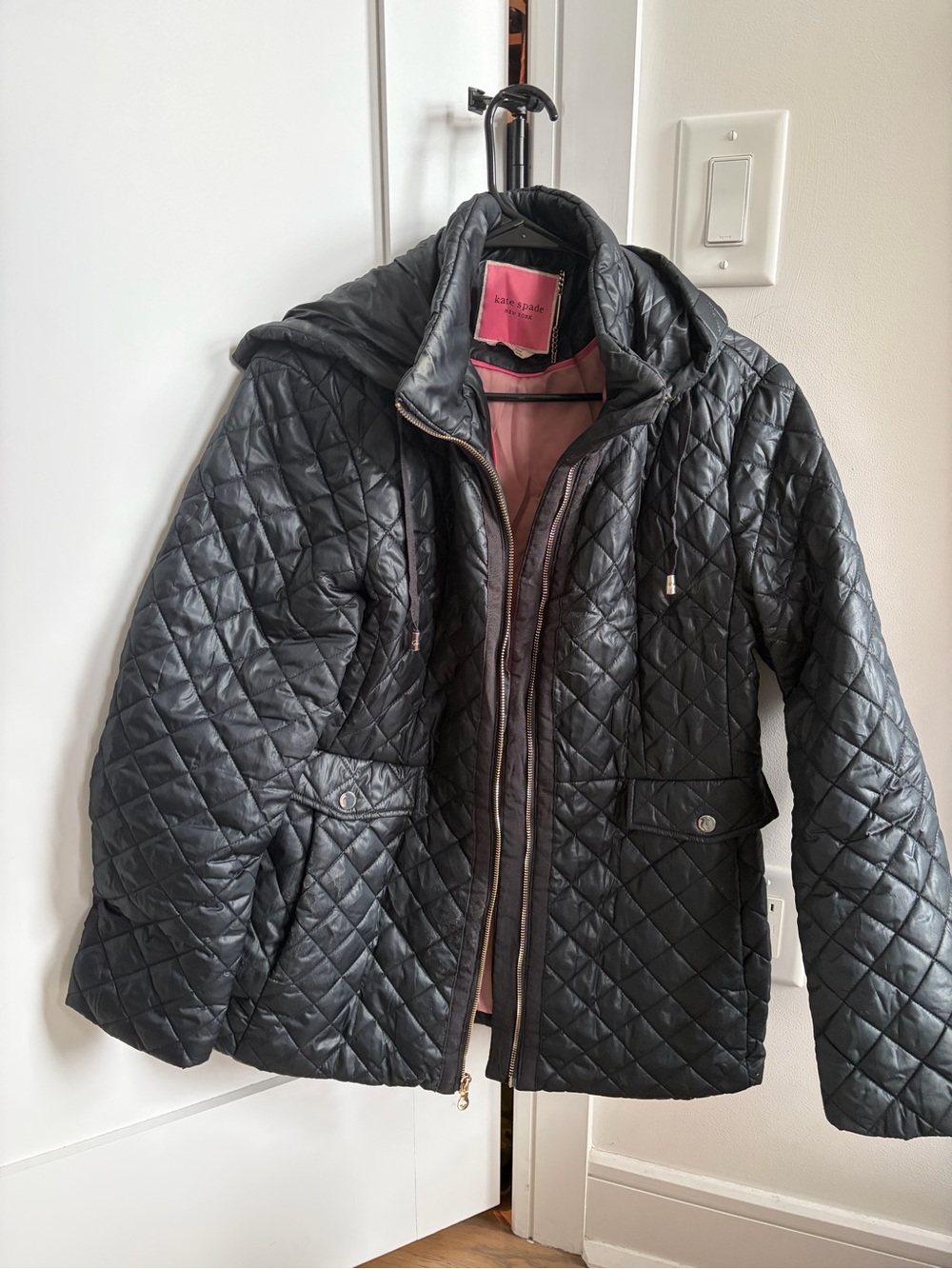 Kate Spade Quilted Hooded Jacket